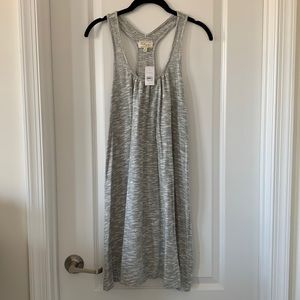 NWT LOU & GREY Black/White Flouncy Racerback Sleeveless Dress Size Small